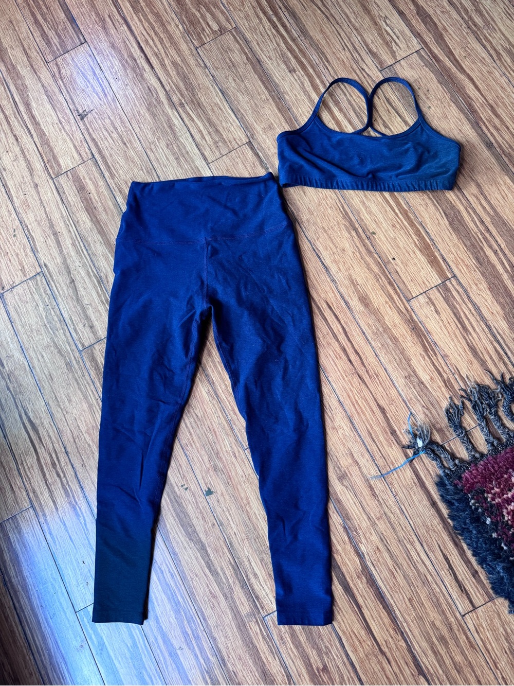 Navy Beyond Spacedye Yoga Set